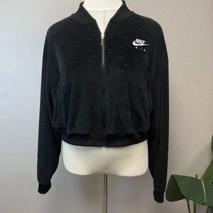 Nike Air Black Velour Jacket - Size XXL